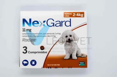 Nexgard Perro 2-4 Kg 3 Comp