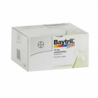 Baytril 15 Mg 100 Cp