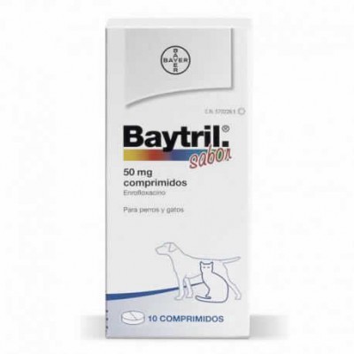 Baytril 50 Mg 10 Cp