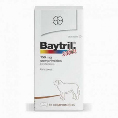 Baytril 150 Mg 10 Cp
