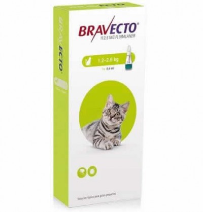 Bravecto Gato 112,5 Mg 1,2-2,8 Kg Pip