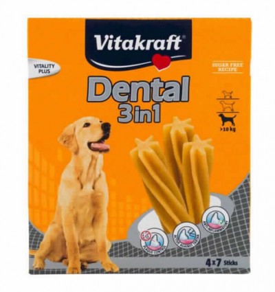 2 Tira Dental 3&1 Perro Med 180 G(12ud)(pvp 1.95€)